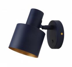 GTV Corp de iluminat aplicat perete - Wall luminaire SELVIA II with on, 9515, max250V, 50/60Hz, 1*E14, max. 25 W, IP20, dia. 10 cm, navy blue (OS-SELVIIW-25-DEC)