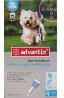 Advantix spot on 1ml kutyáknak 4-10kg között 4x1db
