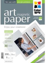 COLORWAY Fotópapír ART matte "magnetic" 650 g/m2, A4, 5 sht (PMA650005MA4) (PMA650005MA4) - szakker