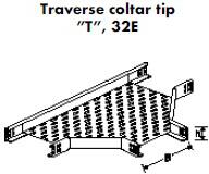 Elvan Traversa Imbinare T Pentru Pat Metalic 100 Mm (32e-6v-100/pg)