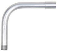 Fintech Cot aluminiu cu filet si manson, D. int. 40 mm, Raza: 160 mm (5-IEGB 40 AL)
