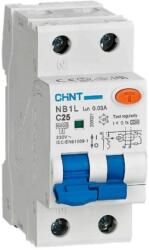 CHINT Fi-relé+kismegszakító 1P+N C 6A 6kA 30mA NB1L-40 (CH-971960) (CH-971960)