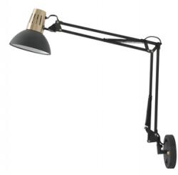 GTV Corp de iluminat aplicat perete - Wall fixture ARTEMIA+ with swich, 2270, AC220-240V, 50/60Hz, 1*E27, max. 40W, IP20, single, black (OS-ARTW-E27-10-DEC)