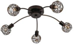 Philips Corp de iluminat cu 5 abajururi, echipat cu becuri halogen cu dulie G9 , 5X28W , lumina calda, maro (558154310)