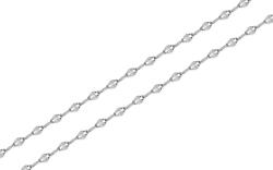 Elegáns 1, 7 mm-es lánc fehéraranyból, 9K IZ18592AHR