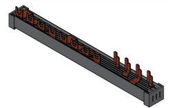 Schrack Busbar, pentru, diferențial, 4P, +, 1, Sig, Aut, 4P, +, 4, Sig, Aut, 1P+N (BSA90164)