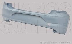 VW Polo 2017-2021 - Hátsó lökhárító alapozott