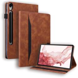  FLATY Husă rabatabilă pentru Samsung Galaxy Tab S10 FE+ maro