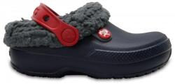 Crocs Saboti Crocs Kids' Classic Blitzen III Lined Clog Albastru - Navy/Slate Grey 23-24 EU - C7 US