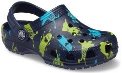 Crocs Saboți Crocs Classic Monster Print Clog Albastru - Navy 20-21 EU - C5 US
