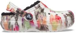 Crocs Saboți Crocs Kids' Classic Lined Tie-Dye Graphic Clog Multicolor - Black/Multi 27-28 EU - C10 US