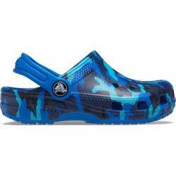 Crocs Saboți Crocs Classic Printed Clog Kids Albastru - Bright Cobalt 20-21 EU - C5 US