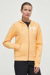 Helly Hansen pamut melegítőfelső sárga, női, melange, kapucnis, 34461 - sárga XS