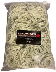 Chrom Well erős hajgumi F-14, fehér, 1000 db