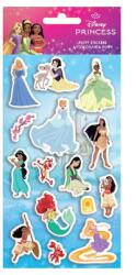 Luna Luna: Set de autocolante 3D pufoase cu Prințese Disney pe coală de 10x22 cm (000564549)
