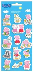 Luna Luna: Set de abțibilduri 3D pufoase cu Peppa Pig pe coală de 10x22 cm (000482820)