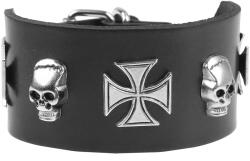 Leather & Steel Fashion Brățară Skulls - LSF1 06-A