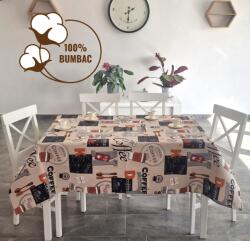 Ralex Fata de masa antimurdarire 100% Bumbac 140x180 cm, Caffee Bej Maro Fata de masa