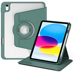 CRYSTAL FLEXI 2 az 1-ben Flip tok a Apple iPad 2025 / iPad 2022 színhez sötétzöld