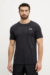 Under Armour edzős póló Vanish Seamless sötétkék, mintás, 1388129 - sötétkék M