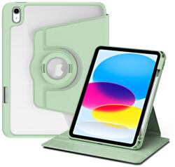 CRYSTAL FLEXI 2 az 1-ben Flip tok Apple iPad 2025 / iPad 2022-hez világoszöld