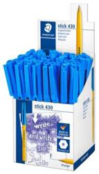 STAEDTLER Golyóstoll, 0, 3 mm, kupakos, STAEDTLER "Stick 430 F", kék (TS430F3CP5) - fiorex