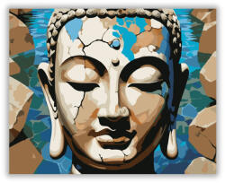  Ősi Buddha Arca Víz Tükrében - számfestő készlet