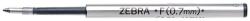 Zebra Golyóstollbetét, 0, 24 mm, ZEBRA "F", piros (TZF29923) - fiorex