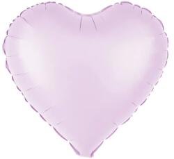 Fólia lufi szív alakú matt halvány lila színű 45 cm (M156445)
