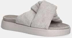 Inuikii papucs velúrból Soft Crossed Suede szürke, női, platformos, 1004.003. 0401.030 / 70104-141 - szürke Női 39