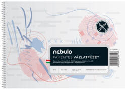 Nebulo Vázlatfüzet B5, spirálos, 120g, Nebulo (61172) - irodaszerpiac