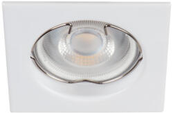 Kanlux 12V/220V, GU10, 76x76 mm, matt fehér, acél házas mennyezeti spot lámpatest, ALOR DSL (26726)