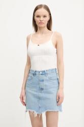 Tommy Jeans pamut top fehér, DW0DW20620 - fehér S