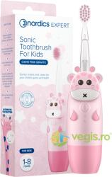 Nordics Periuta de Dinti Electrica pentru Copii 1-8 Ani Roz 1buc