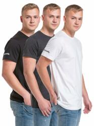 Meatfly опаковка мъжки тениски Basic Multipack Black/Charcoal Heather/White | Черна | Размер Meatfly | Cheren | МЪЖЕ | S