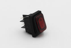 FAINCA Switch 2-pole Red 230v