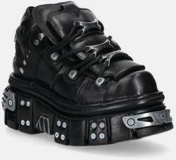 New Rock bőr sportcipő ITALI NEGRO+ NOMADA NEGRO+ TOWER NEGRO E14 fekete, M. 106. S70 - fekete Női 45
