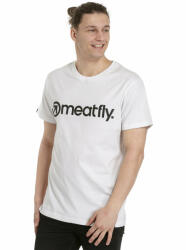 Meatfly мъжка тениска MF Logo White | Бяла | Размер M | 100% памук Meatfly | Byal | МЪЖЕ | M