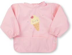 Saro Baby Baveta Impermeabila cu maneci si buzunar, reglabila, Ice Cream, roz (16586) Bavata