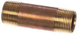  Nipple . 75nptx 3.00; Sch 40; Brass Tbe