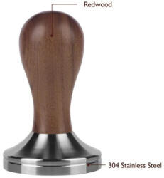 Tamper ø 58 mm-es tamper Redwood