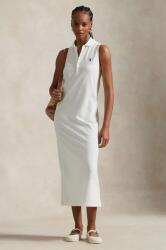 Ralph Lauren pamut ruha fehér, midi, egyenes, 211968292 - fehér M