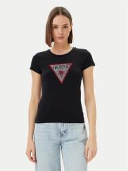 Guess Triangle Rhinestones SS Tee L | Femei | Tricouri | Negru | E5GI08J1314-JBLK