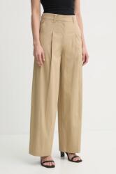 A. L. C A. L. C. nadrág női, bézs, magas derekú széles, 2PANT01134 - bézs 30