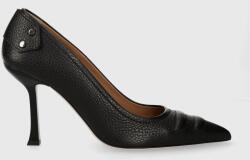 BOSS bőr tűsarkú Vivian fekete, 50498766 - fekete Női 41