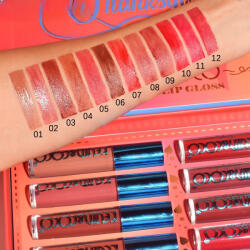 Flippy Set de Buze, KEVIN COCO, Caramel Pie, 12 Lip Gloss-uri, 24 x 18.5 x 3.4 cm, Multicolor (TEO-126654)