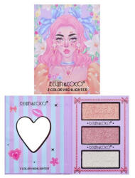 Flippy Paleta de Machiaj, KEVIN COCO, Pink Barbie Girl, Iluminatoare, 3 culori, 11.3 x 8.2 x 1.3 cm (TEO-134479)