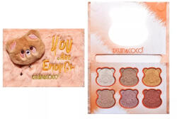 Flippy Set de Machiaj KevinCoco, 6 culori Iluminator, Husa Pufoasa, Model Ursulet, 17.3x12.5x5 cm, Multicolor (teo-131787)