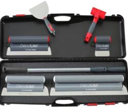  L'Outil Parfait Q1-Q4 kétkezes glett lehúzó szett (kitöltő penge 10 és 30 cm, simtó penge 30 és 50 cm, 10 cm gipszakartonos spakli, adapter és 2x70 cm teleszkópos hosszabbító) (80492)