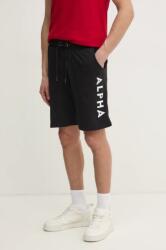 Alpha Industries pamut rövidnadrág Alpha Industries Alpha Jersey Short 116366 03 fekete - fekete M